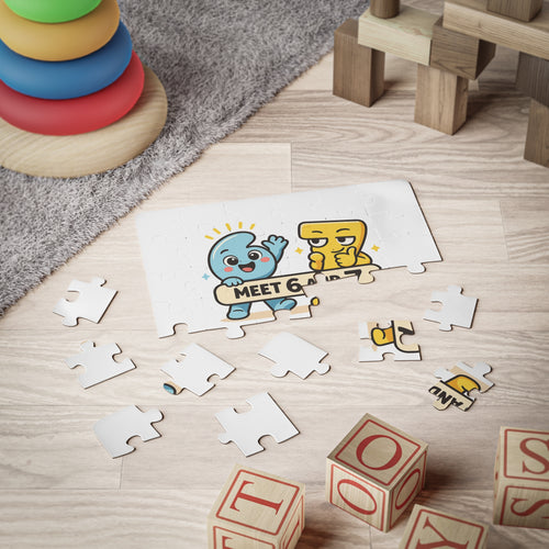Meet 6 & 7 Color Your Own Kids' Puzzle, 30-Piece