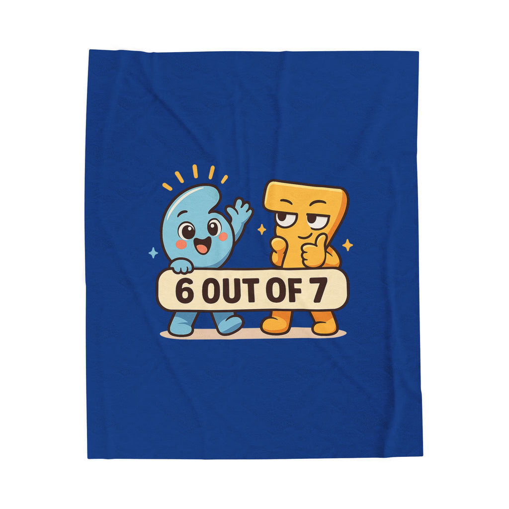 Plush Blanket — Meet 6 out of 7 Cartoon Characters Velveteen Throw