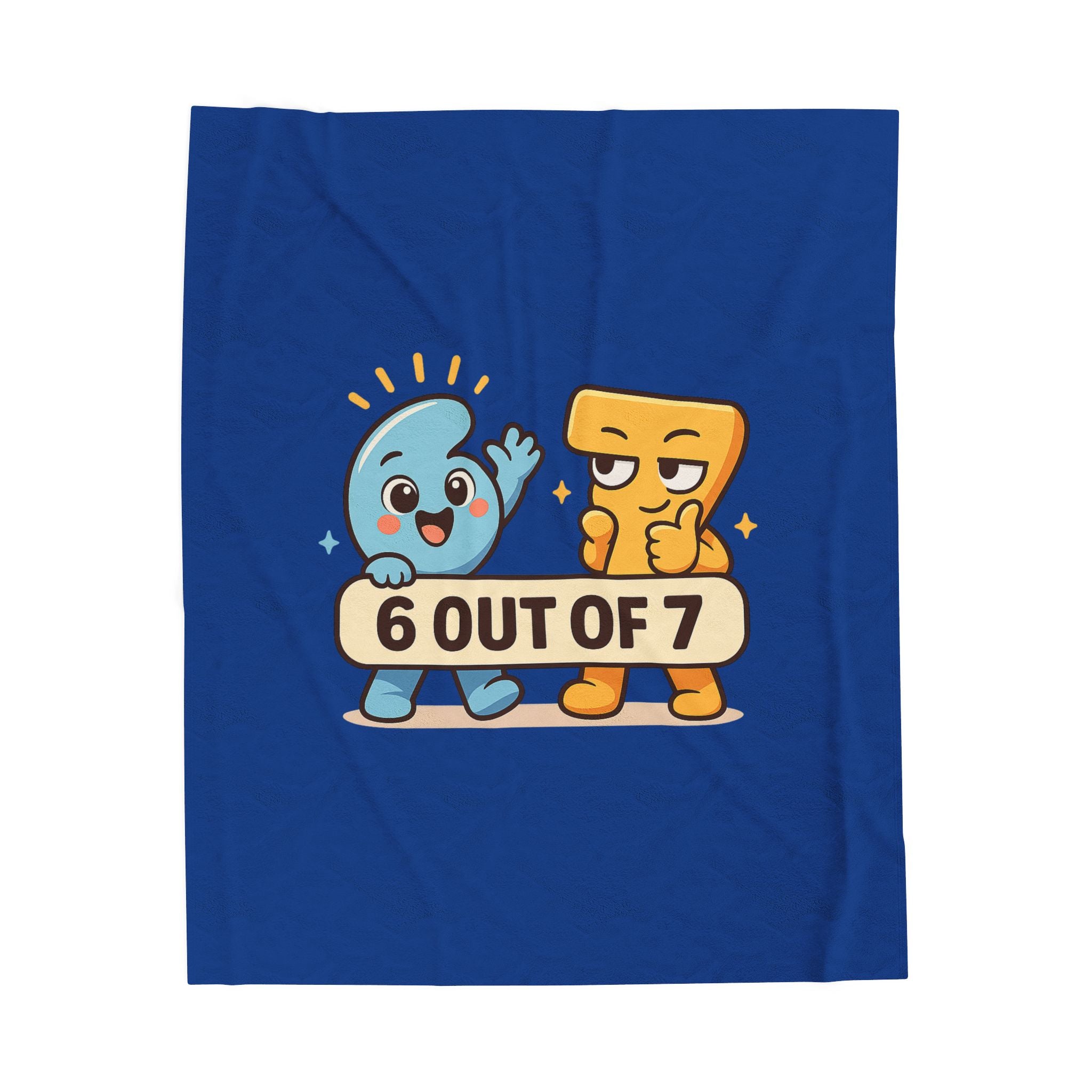 Plush Blanket — Meet 6 out of 7 Cartoon Characters Velveteen Throw