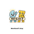 Meet 6 and 7 Kiss-Cut Vinyl Decal — Cute Character Sticker (Meet6and7.shop)