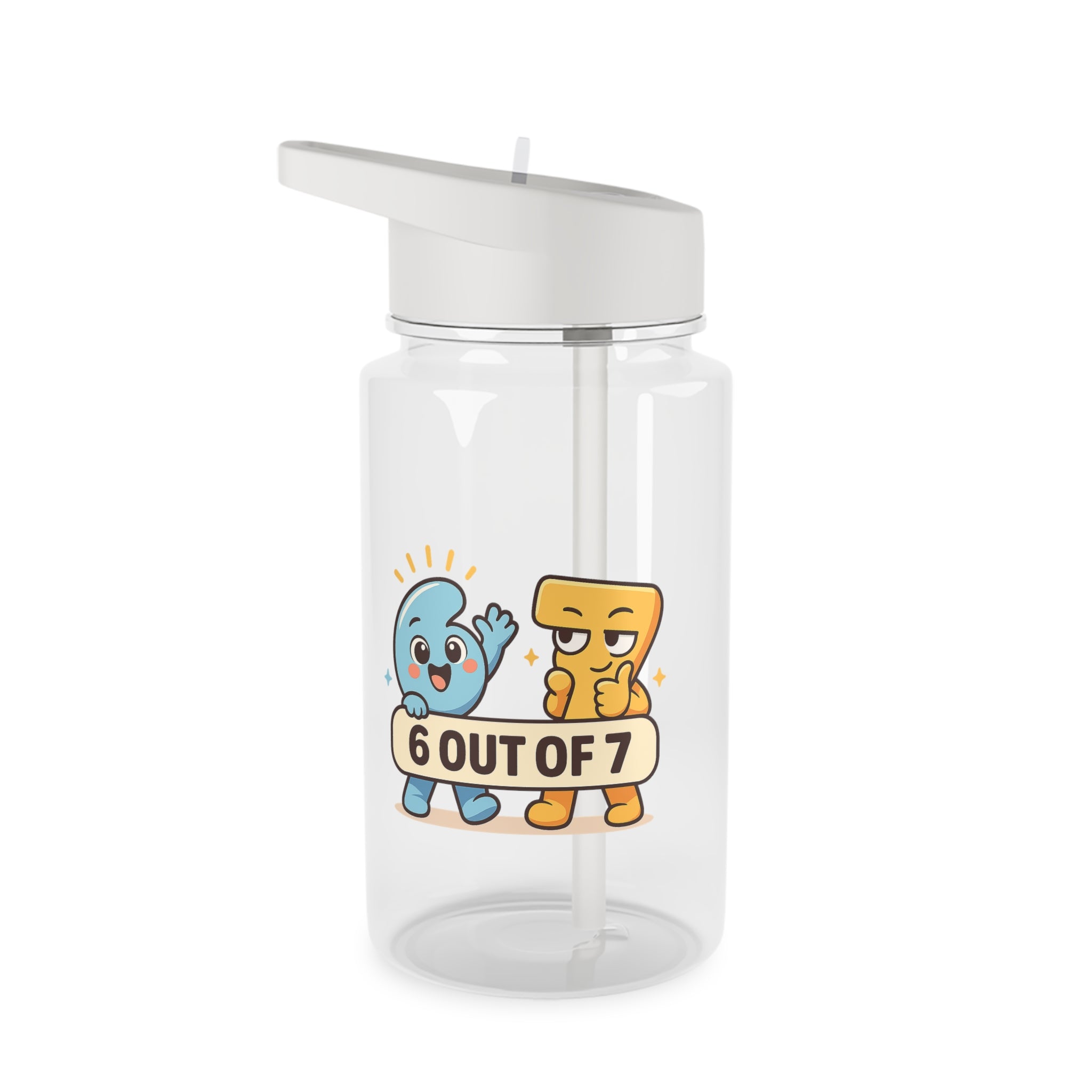 Meet 6 & 7™ Tritan Water Bottle —Cute Character Sports Bottle
