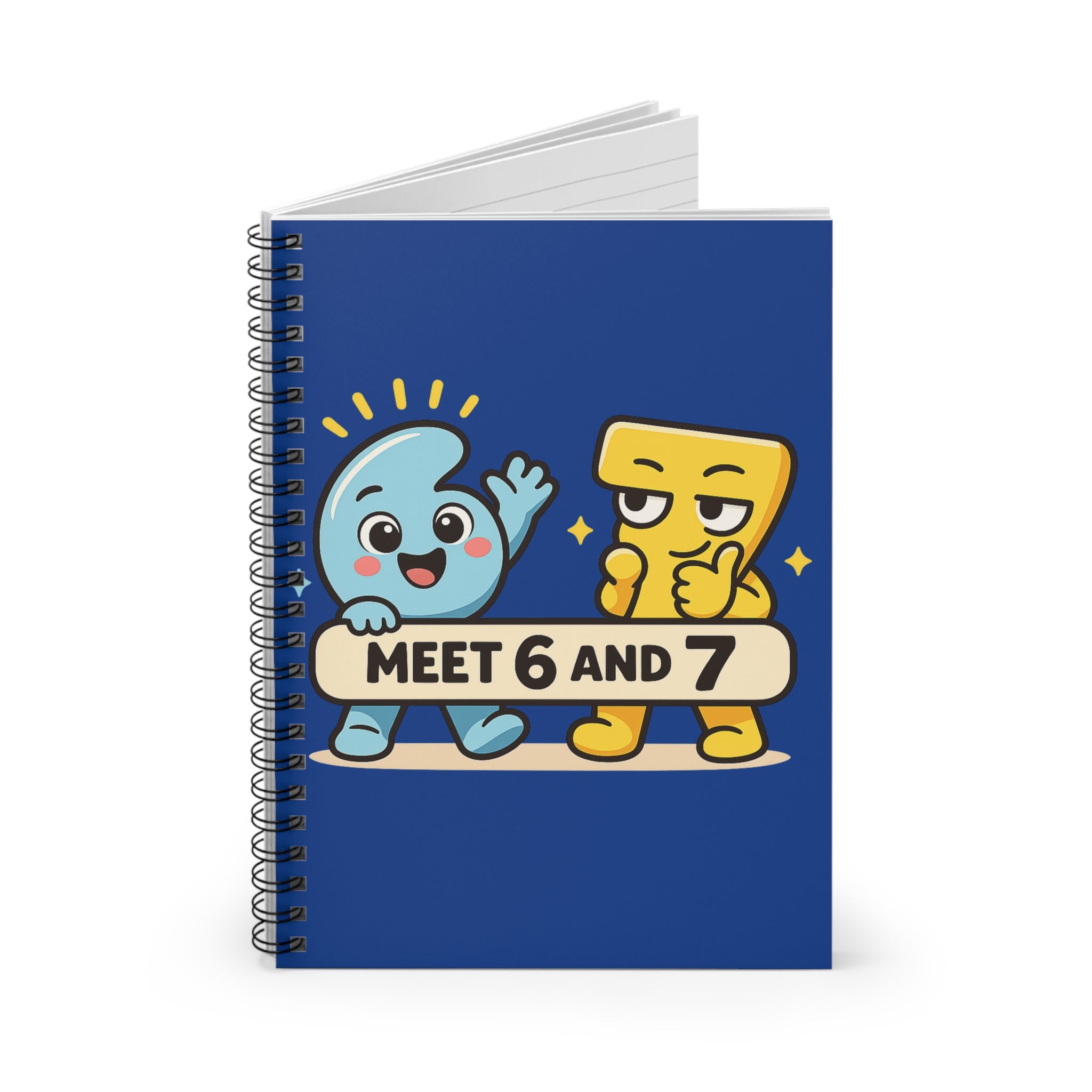 Meet 6 & 7 Spiral Notebook — Cute Journal