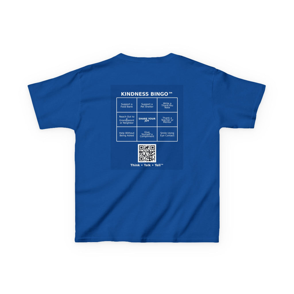 Kids Tee — "Meet 6 and 7" Cute Characters + Back 'Kindness Bingo' Activity