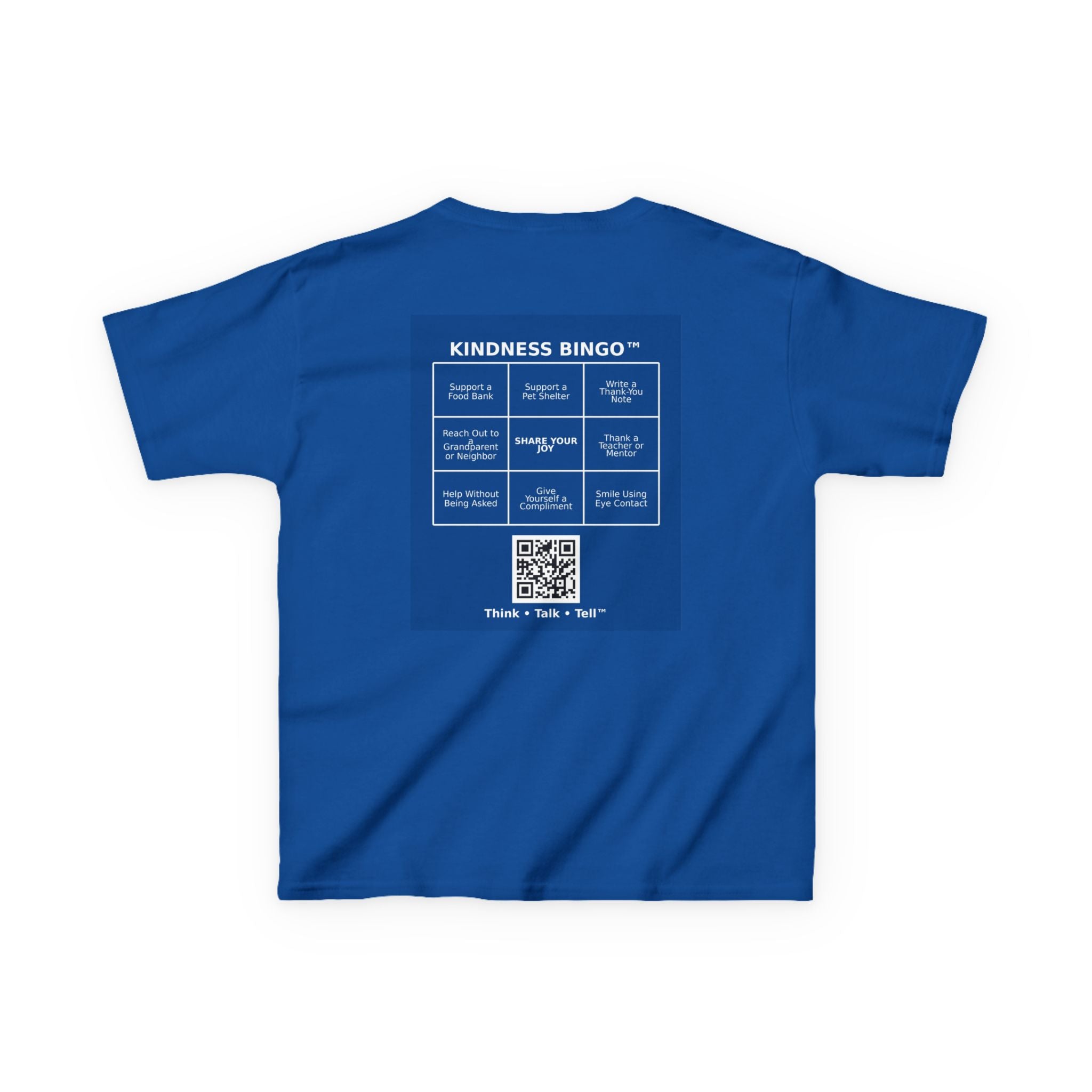 Kids Tee — "Meet 6 and 7" Cute Characters + Back 'Kindness Bingo' Activity