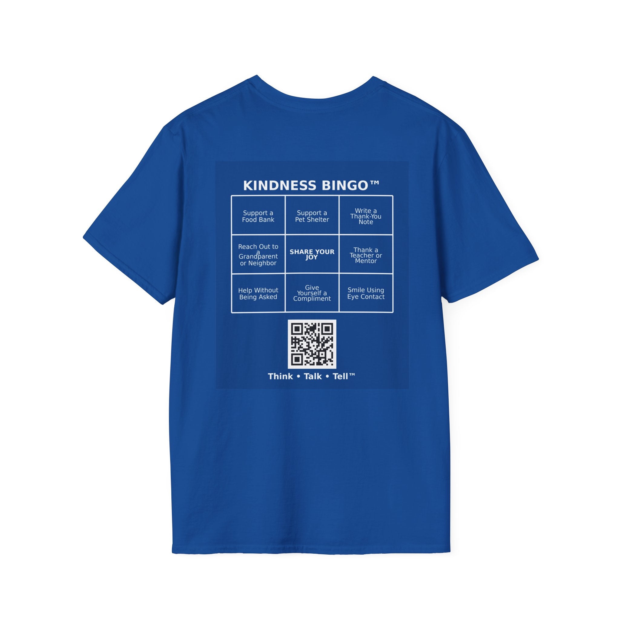 Adult Tee— "Meet 6 and 7" Characters + Back 'Kindness Bingo' Challenge