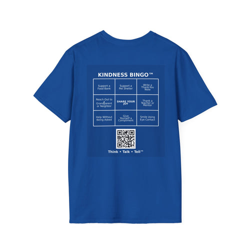 Adult Tee— "Meet 6 and 7" Characters + Back 'Kindness Bingo' Challenge