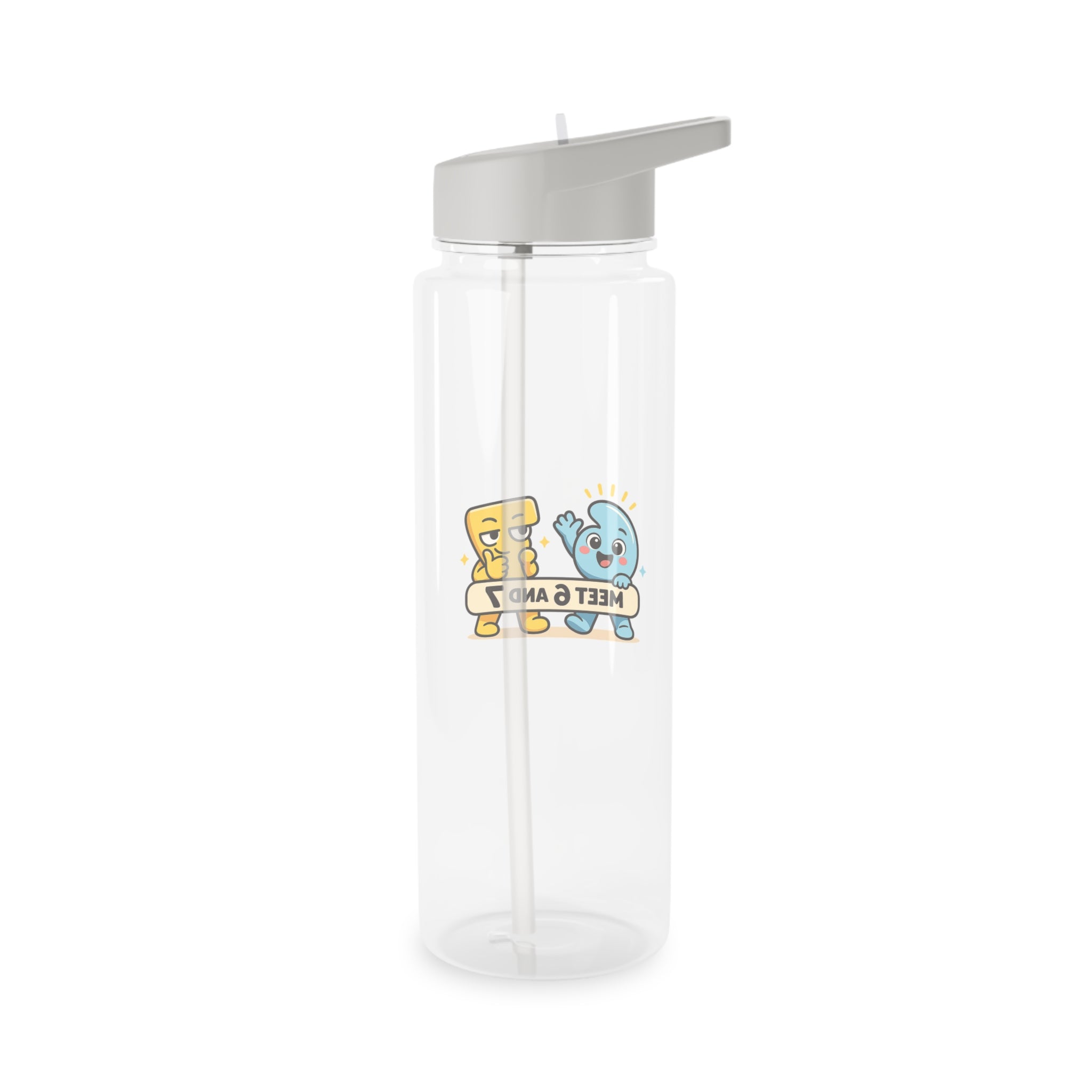 Meet 6 & 7™ Tritan Water Bottle —Cute Character Sports Bottle