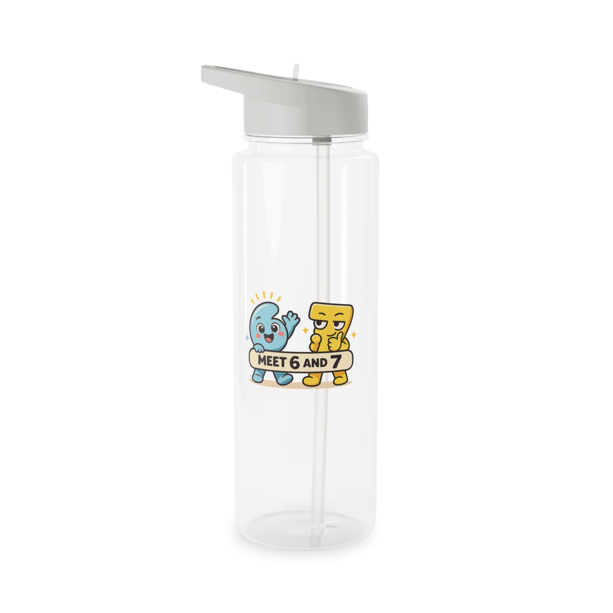 Meet 6 & 7™ Tritan Water Bottle —Cute Character Sports Bottle