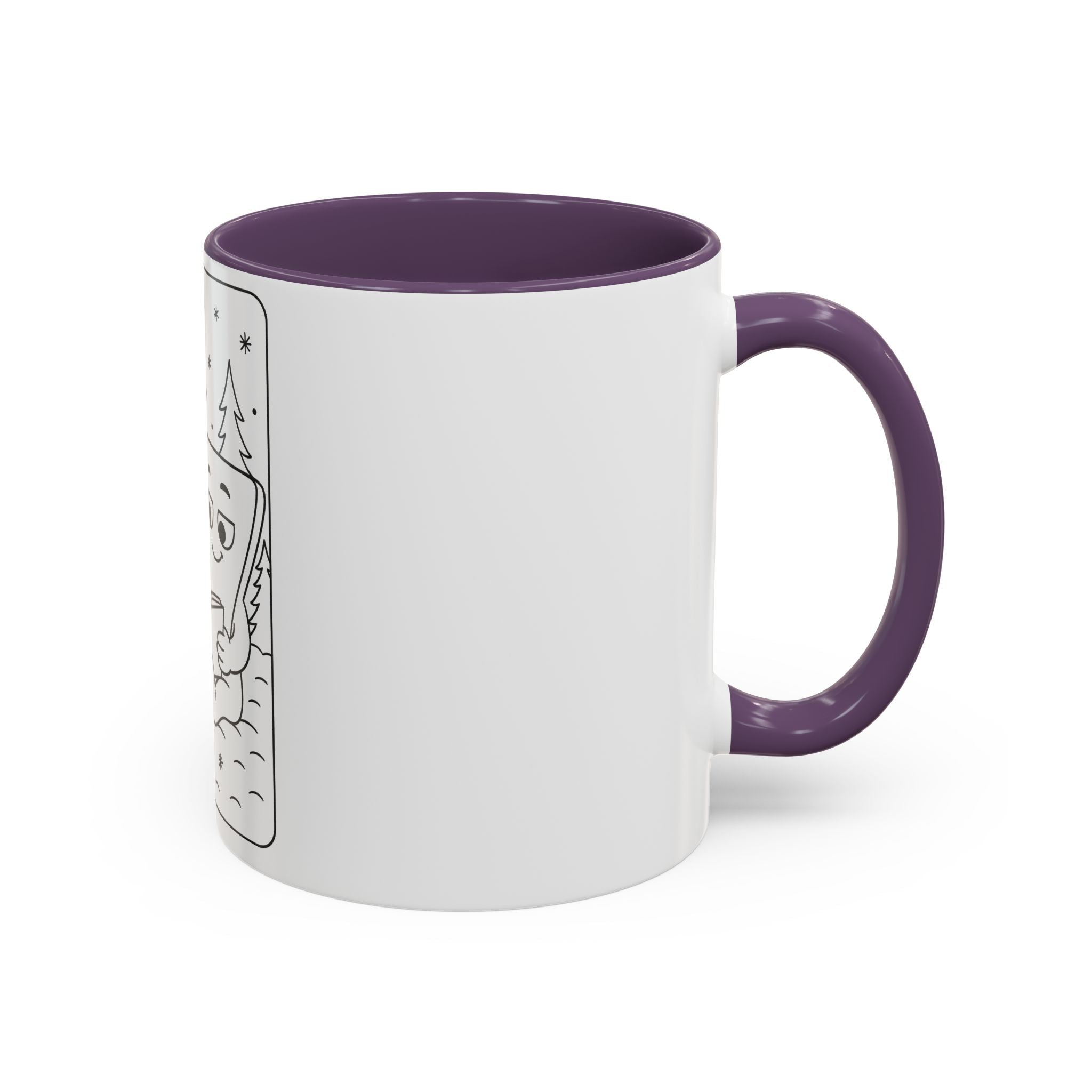 Meet 6 & 7™ Coffee Mug — Cute Marshmallow & Cocoa Cookie Reading Design (Accent 11/15oz)