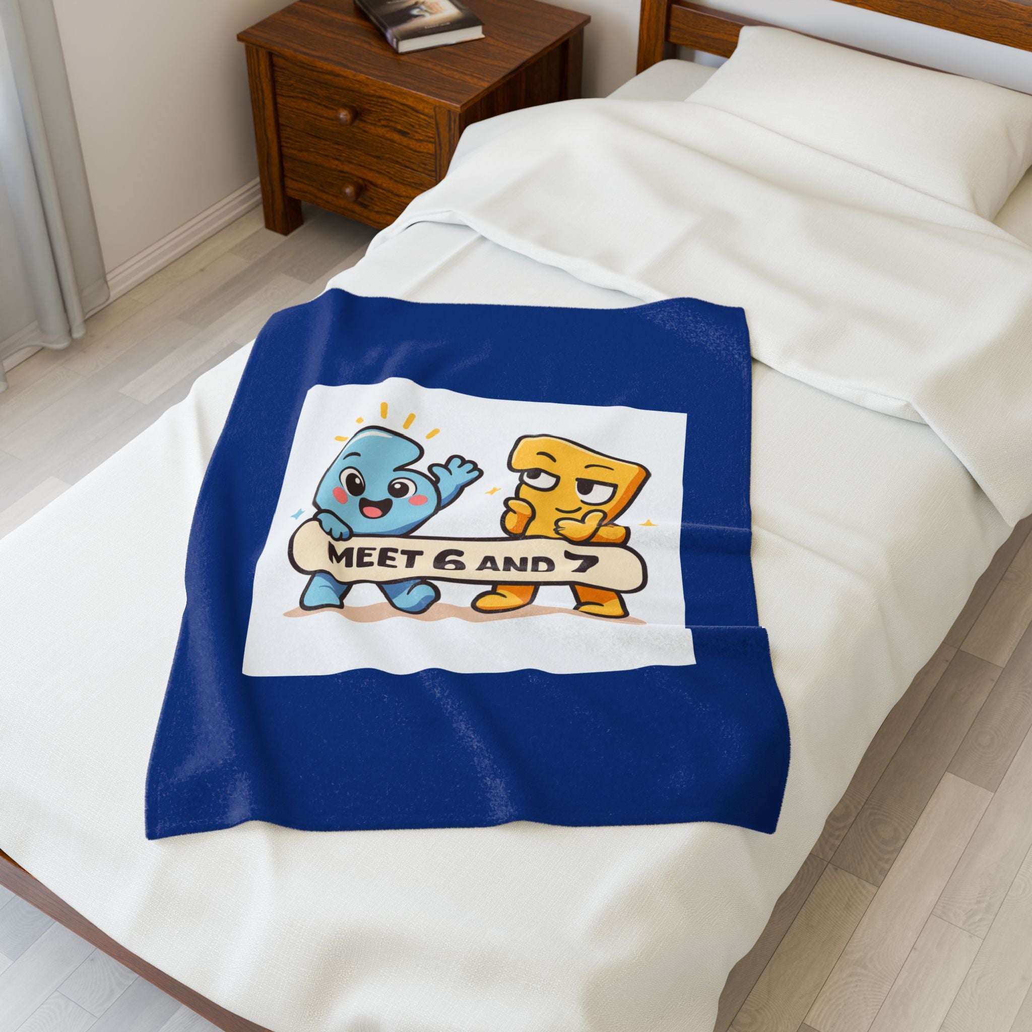 Plush Blanket — Cute Meet "6 & 7" Comfort Throw
