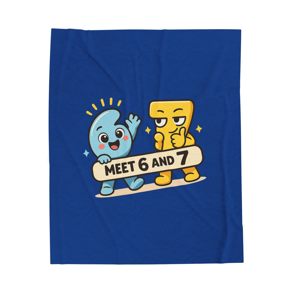 Plush Blanket — Meet 6 & 7 Characters Velveteen Throw