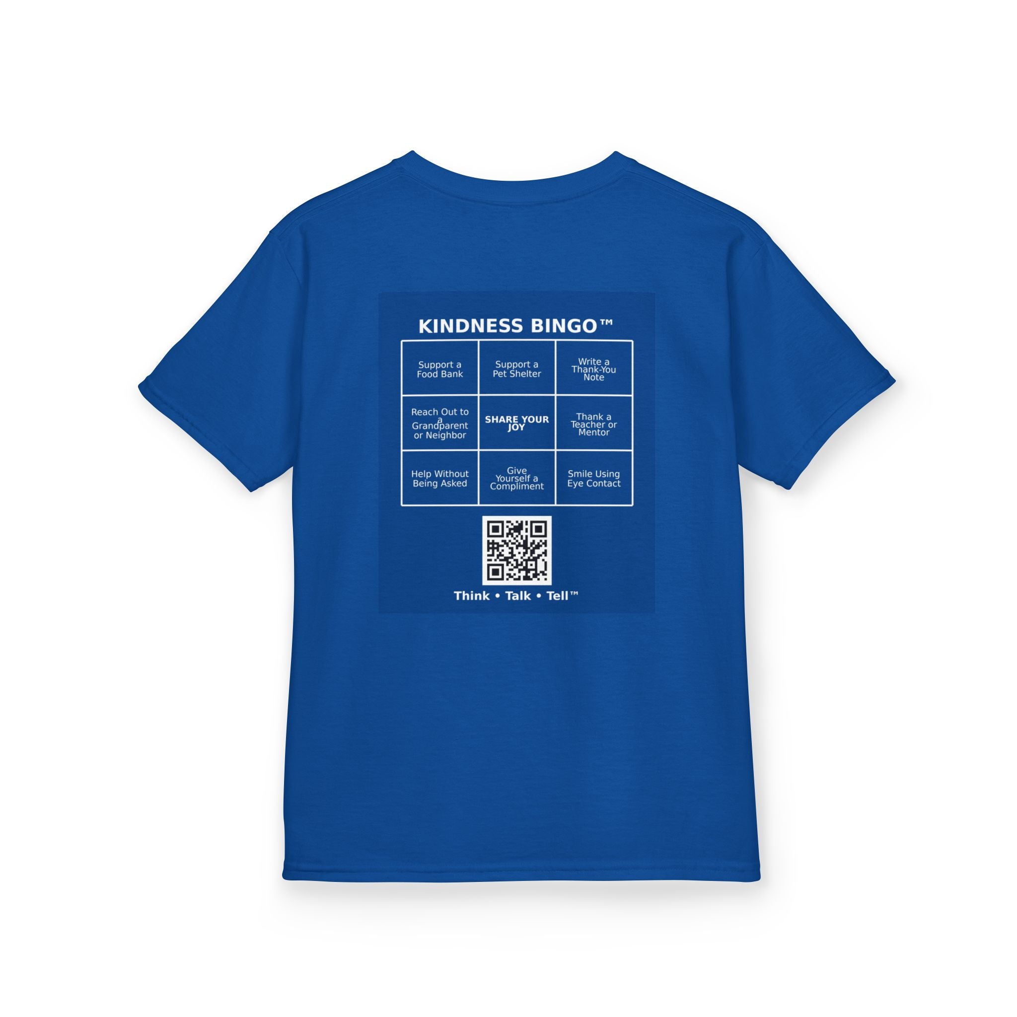 Kids Tee — "Meet 6 and 7" Cute Characters + Back 'Kindness Bingo' Activity