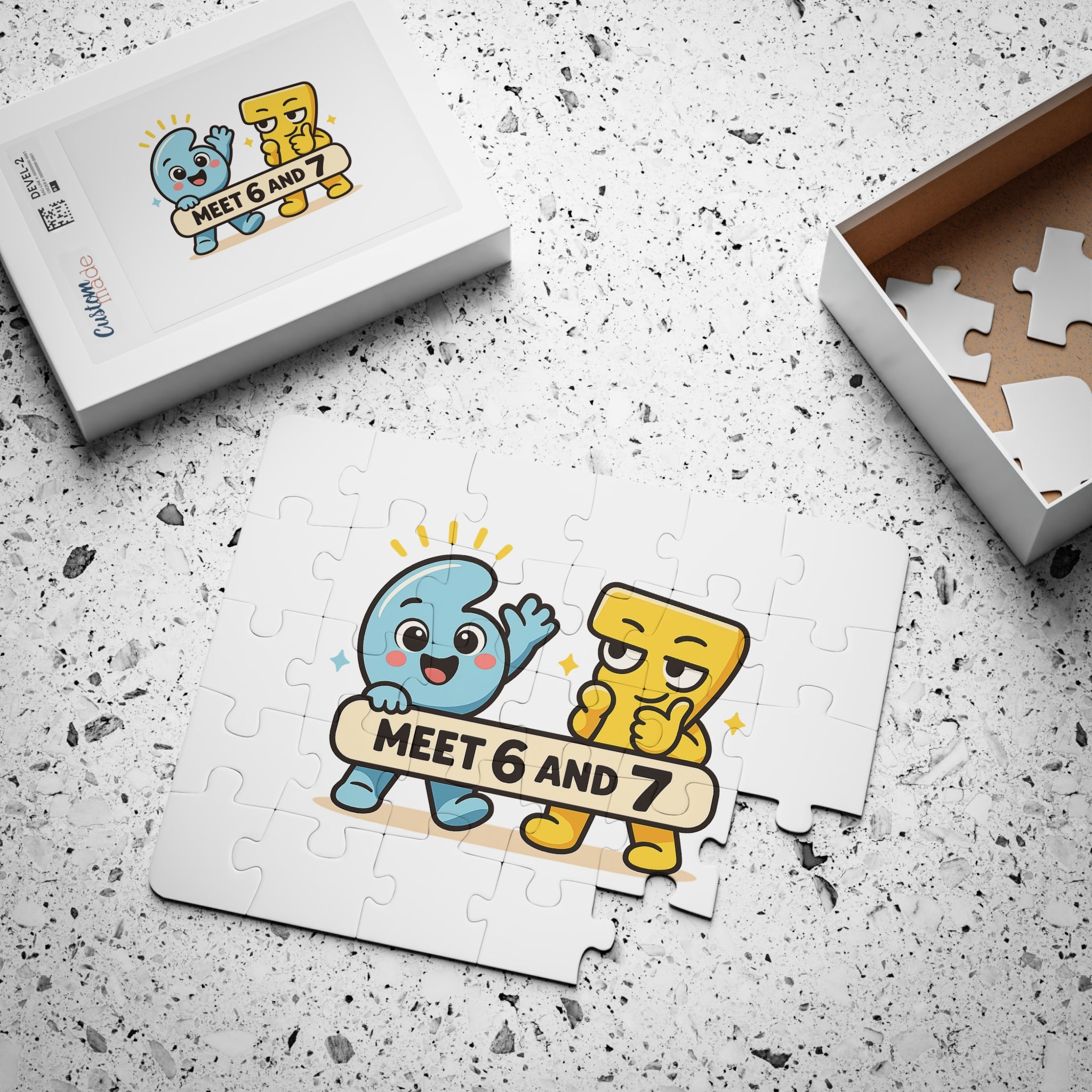 Meet 6 & 7 Color Your Own Kids' Puzzle, 30-Piece